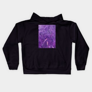 purple grass Kids Hoodie